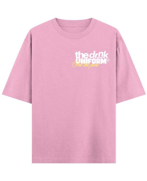 Baby Pink Oversized T-Shirt Front Design