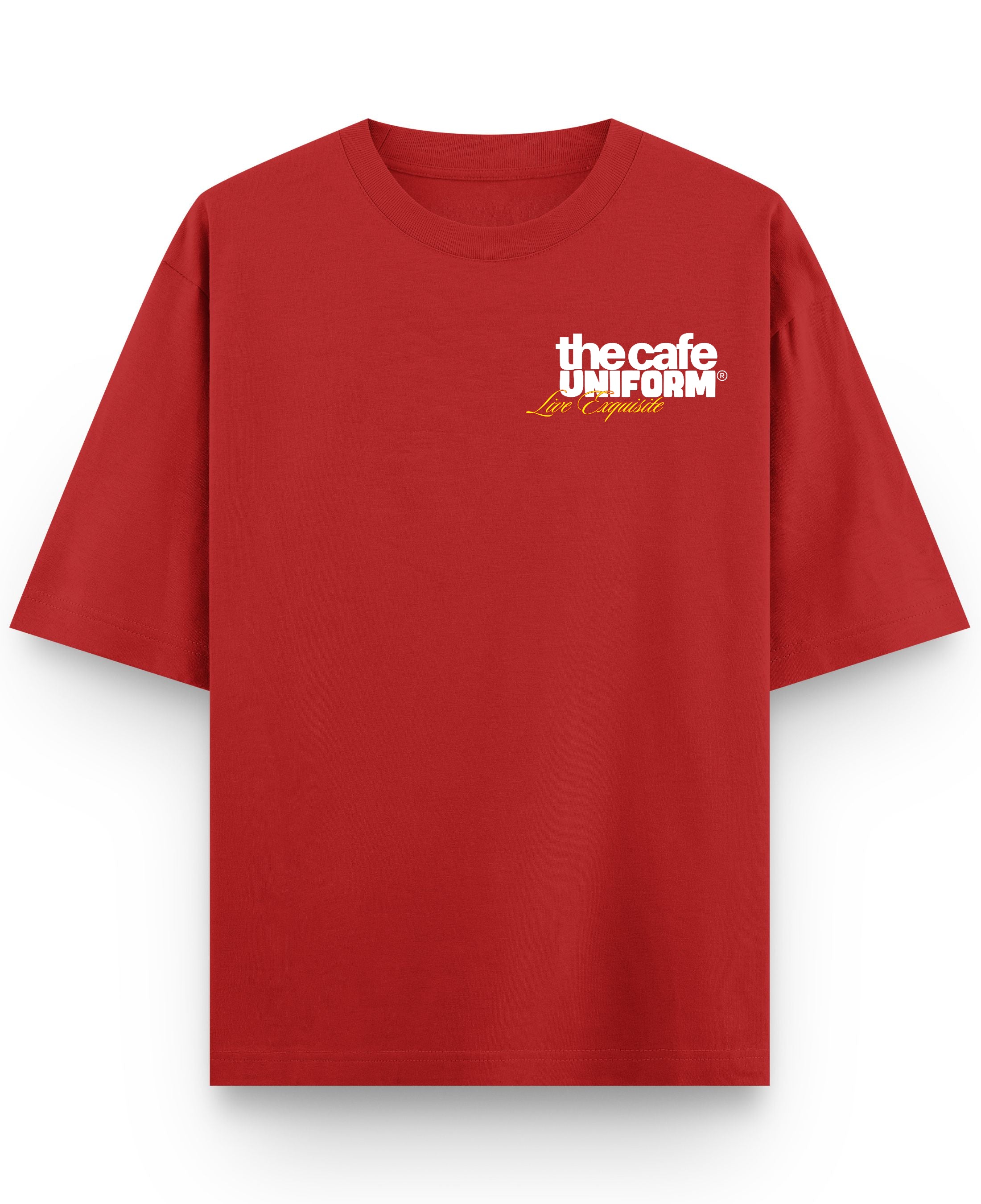 Red Oversized T-shirt Front Design