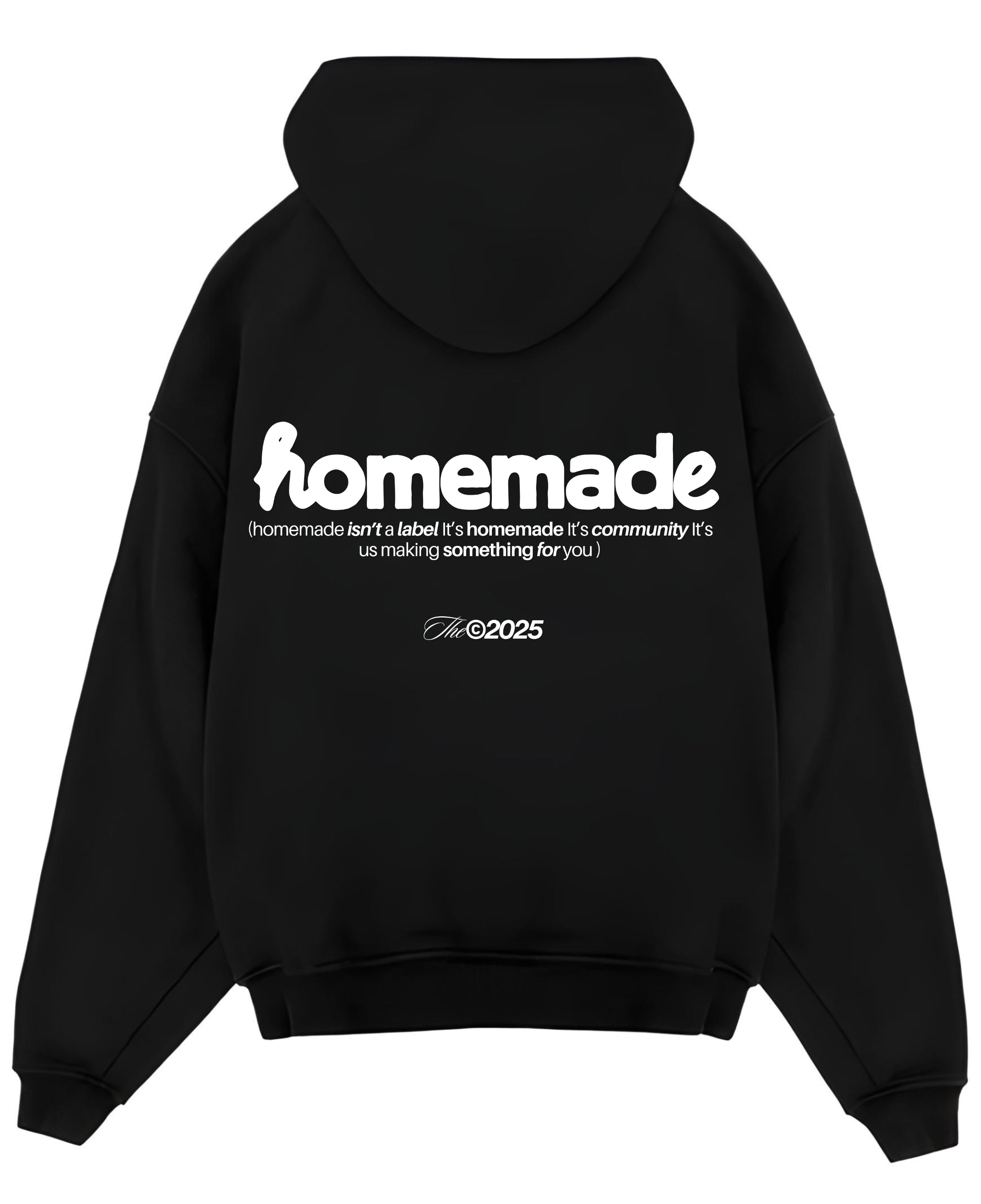 Zipper Hoodie Back Design
