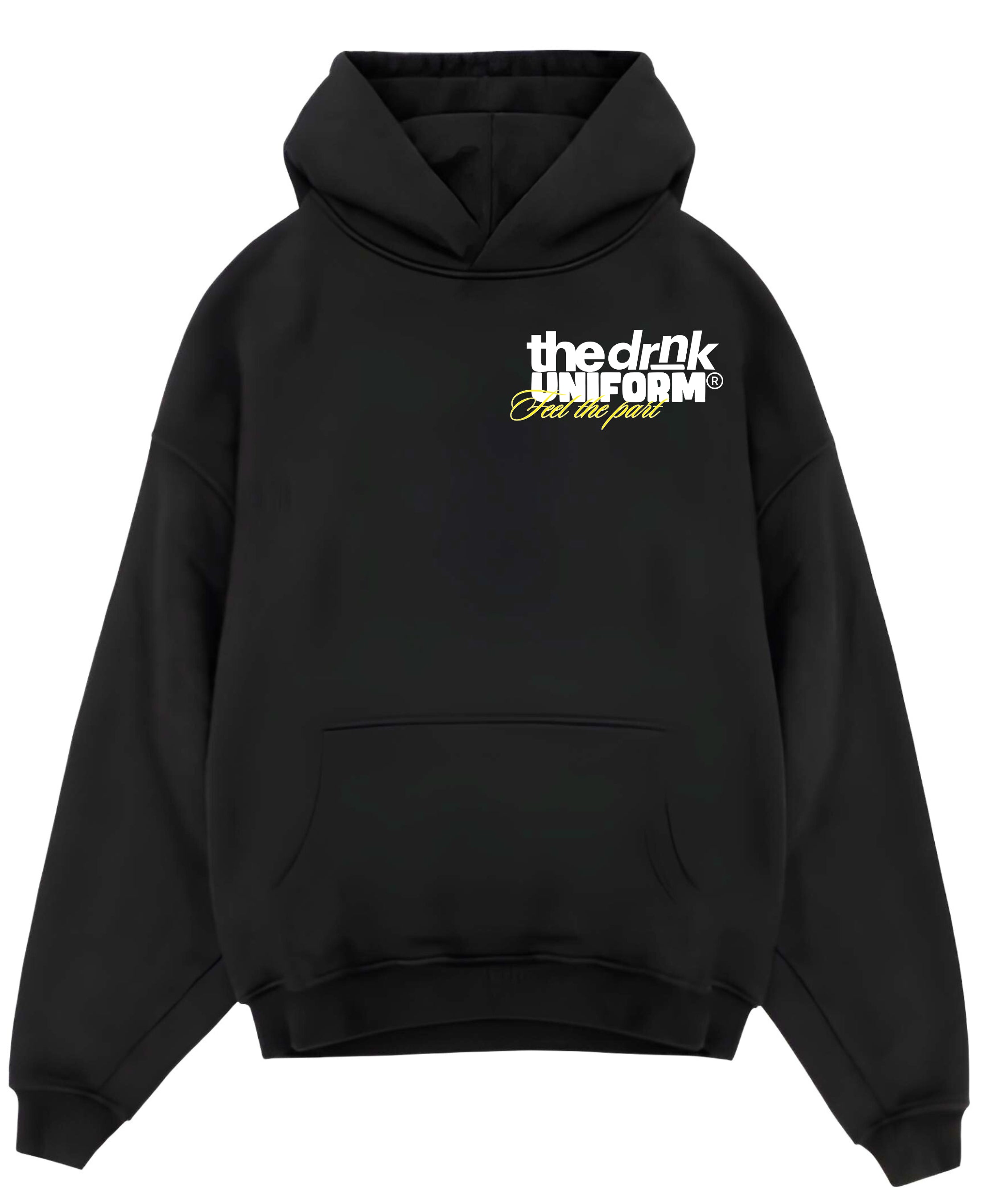Black Oversized Hoodie Front Design